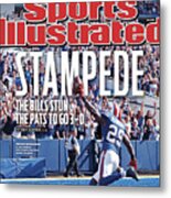 New England Patriots V Buffalo Bills Sports Illustrated Cover Metal Print