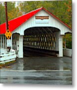 New Hampshire Ashuelot Covered Bridge Metal Print