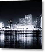 New Orleans By Night Metal Print
