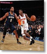 New Orleans Pelicans V New York Knicks Metal Print