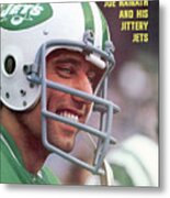New York Jets Qb Joe Namath Sports Illustrated Cover Metal Print