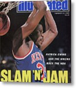 New York Knicks Patrick Ewing Sports Illustrated Cover Metal Print