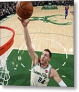 New York Knicks V Milwaukee Bucks Metal Print