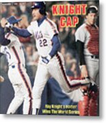 New York Mets Ray Knight, 1986 World Series Sports Illustrated Cover Metal Print