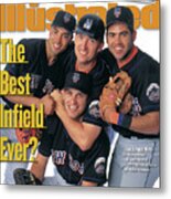 New York Mets The Best Infield Ever Sports Illustrated Cover Metal Print