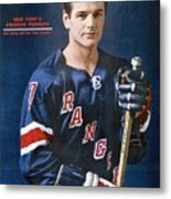 New York Rangers Rod Gilbert Sports Illustrated Cover Metal Print
