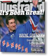 New York Rangers Wayne Gretzky Sports Illustrated Cover Metal Print