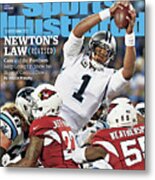 Newtons Law Revised Cam And The Panthers Keep Going Up Sports Illustrated Cover Metal Print