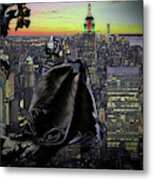 Night Of The Bat Man Metal Print