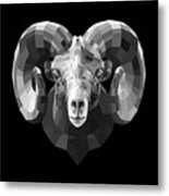 Night Ram Metal Print