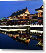 Night View Of Traditional Chinese Royal Metal Print