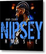 Nipsey Hussle Smurk Metal Print