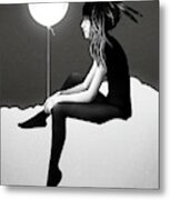 No Such Thing As Nothing By Night Metal Print