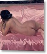 'nude Woman', 1902, Oil On Canvas, 106 X 186 Cm. Metal Print
