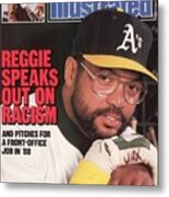 Oakland Athletics Reggie Jackson Sports Illustrated Cover Metal Print