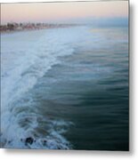 Oceanside California Big Wave Surfing 4 Metal Print