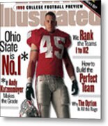 Ohio State University Andy Katzenmoyer, 1998 College Sports Illustrated Cover Metal Print