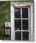 Old Barn Window Metal Print