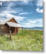 Old Cabin In The Mountains Metal Print