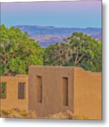 Old Fort Ruins After Sunset Metal Print