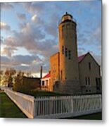 Old Mackinac Point Lighthouse Sunrise Metal Print
