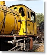 Old Steam Engine Train Metal Print