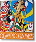 Olympic Games Poster, 1912 Metal Print