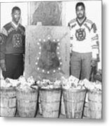 Omega Psi Phi Members  With Baskets Metal Print