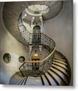 Once An Abandoned Staircase Metal Print