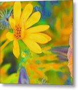 One Petal Up Metal Print