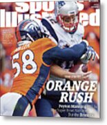 Orange Crush Peyton Manning Will Be The Super Bowl Sports Illustrated Cover Metal Print
