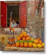 Orange Juice Metal Print