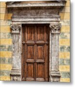 Ornate Door Of Tuscany Metal Print