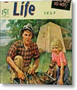 Outdoor Life Magazine Cover July 1941 Metal Print