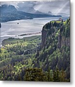 Overlook Of The Columbia River Gorge Metal Print