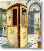 Painted And Lacquered Sedan Chair Metal Print