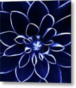 Painted Blue Metal Print