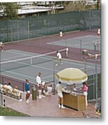 Palm Springs Tennis Club Metal Print