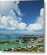 Panoramic View Of Bermuda, Towards Metal Print