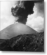 Paricutin Volcano Erupting Metal Print