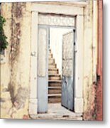 Pastel Doorway Metal Print