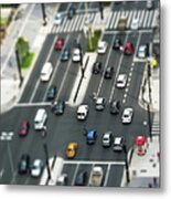 Paulista Tilt Shift Metal Print