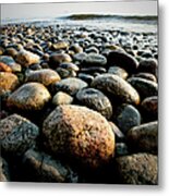 Pebble Rocks Metal Print