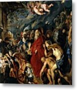 Pedro Pablo Rubens / 'adoration Of The Magi', 1609, 1628-1629, Flemish School. Pieter Paul Rubens . Metal Print