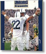 Penn State University Brian Milne, 1994 Ncaa Perfect Season Sports Illustrated Cover Metal Print