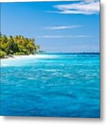 Perfect Tropical Island Paradise Beach Metal Print