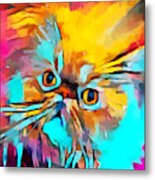 Persian Cat Metal Print