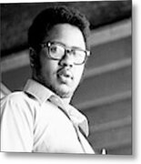 Perturbed High School Student, With Substantial Eyeglasses, 1972 Metal Print