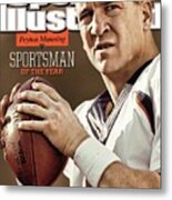 Peyton Manning 2013 Sportsman Of The Year Sports Illustrated Cover Metal Print