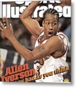 Philadelphia 76ers Allen Iverson... Sports Illustrated Cover Metal Print